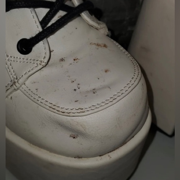 Demonia White Platform Boots - Picture 2 of 5